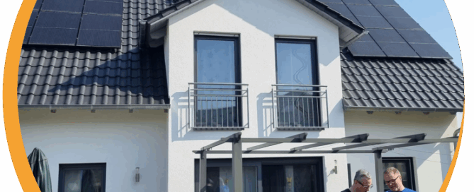 Haus mit installierter Photovoltaik Anlage – Symbolbild für kostenlosen Solarcheck zur Ermittlung des Solarpotenzials